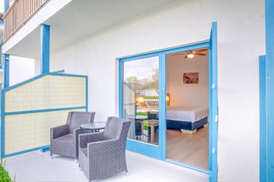 Terasa camerei duble de la parter in Vila Anfisa